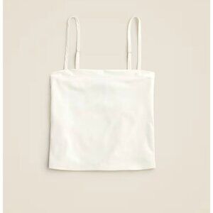 J.Crew Womens $60 Camisole top in refined rib Ivory Size L CD086